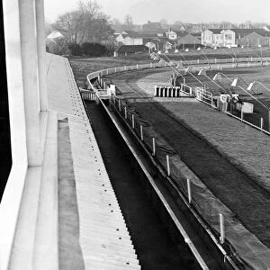 Birminghams Hall Green greyhound track seen from the judges box in the tower above