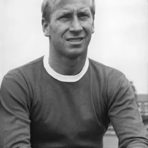 Bobby Charlton. Footballer for Manchester United. Pictured during training