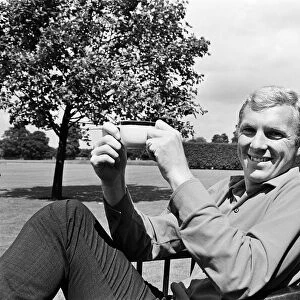 Bobby Moore, relaxes day before the World Cup Final 29th July 1966. match