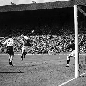 Boltons 3rd goal scored by Eric Bell against Blackpool May 1953 in the 1953 FA Cup