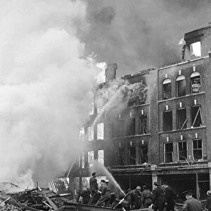 Bomb damage, Brown Brothers, Great Eastern Street, London, 26th July 1944