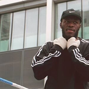 Boxer Herbie Hide at Nash Court Canary Wharf prior to his London Arena Showdown with