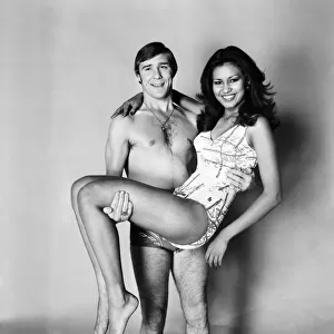 Boxer John H. Stracey and Miss World Wilnelia Merced. January 1976