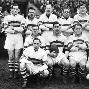 Bradford Northern Rugby League team pose for a group photograph