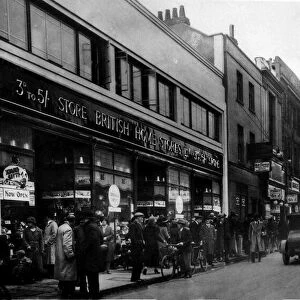 Bristol Castle Street, showing British Home Stores. Circa 1935