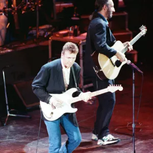 British rock group The Who on stage at the Royal Albert Hall for their performance in