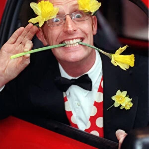 Bryan Burnett TV Presenter - March 1998 Mariue Curie cancer daffodil appeal