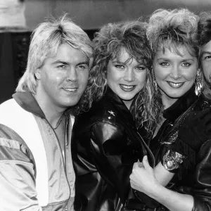 Buck Fizz British pop group who won the Eurovision Song Contest with their song Making