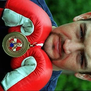 Cambuslang boxer Scott Harrison with his European championship bronze medal red