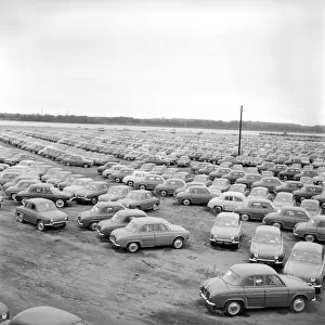 Car Park: Renault Cars: Pictures show some of the 3 to 4 thousand Renault Cars