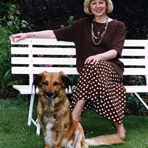 Carole Hawkins Actress with dog
