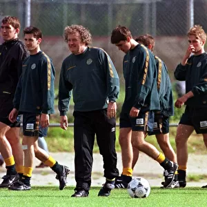 Celtic players during training in Portugal May 1998 Pic. G. Stuart