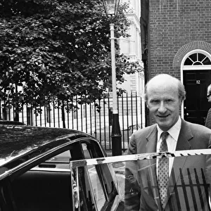 Chancellor of the Exchequer Anthony Barber leaves Downing Street for the House of Commons