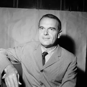 Charles Eames, American designer, pictured at the Daily Mirror First International