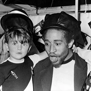 Charlie Anderson, guitarist with The Selector, joined children on a Two-Tone float during