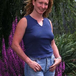 Charlie Dimmock TV Presenter Gardener July 1999 Pictured at the Watergarden in