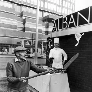 Chef Frank Boggie of the Albany Hotel, Glasgow, Scotland