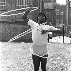Chico Johnson 24 year old from California August 1983 - world record holder for twirling