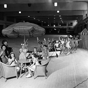 Childrens party held at Queens Ice Club in Bayswater, London. July 1952