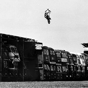 Chris Bromham Motorcycle Stuntman, 29th August 1983