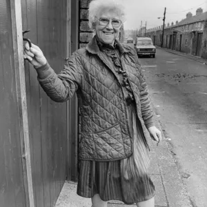 Cissie Charlton, mother of Bobby and Jack Charlton pictured in the North East of