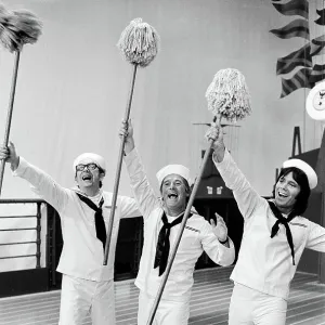 Cliff Richard with Morecambe and Wise. 10th October 1972