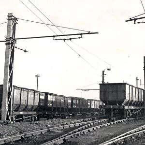 Coal train at Westoe Colliery South Shields, January 1972