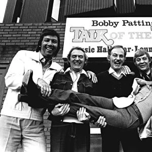 Comedian Bobby Pattinson is given a bumpy ride by the Dallas Boys, back in June, 1977