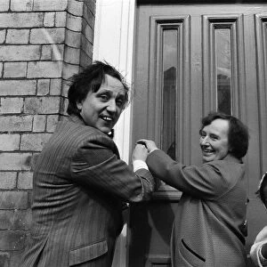 Comedian Ken Dodd opens flats in Ducie Street and Beaconsfield Street, Toxteth, Liverpool