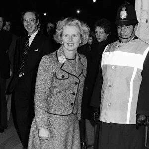 Conservative politician Margaret Thatcher after mounting a challenge to the leadership