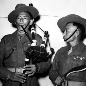 The Coronation of Queen Elizabeth II - Gurkha troops arrive at Southampton