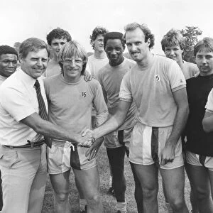 Coventry City players wish Gordon Milne a fond farewell as he leaves the club to join