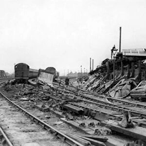 Coventry Railway Station suffered severe bomb damage during the Blitz of WWII