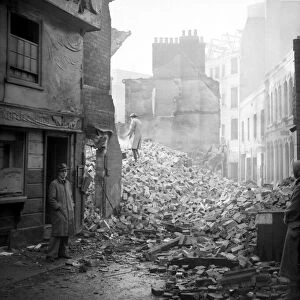 One of the many Coventry streets that was badly damaged during the blitz on 14th November
