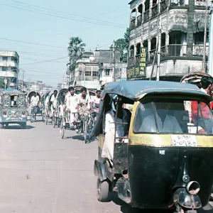 Crowded street in Old Dacca Bangladesh