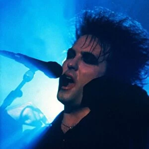 The Cure - Singer Songwriter Robert Smith - April 1993 Onstage playing at Kilburn