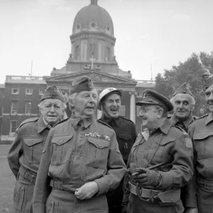 Dads Army actors at the opening of a new exhibition about the real Dad