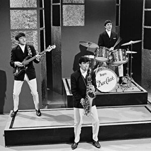The Dave Clark Five performing in a studio. Circa 1964