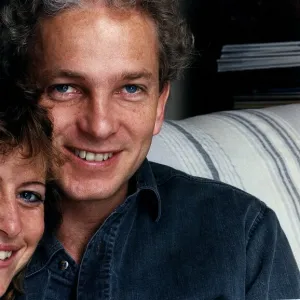 David Gower cricketer with Vicki Stewart