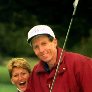 David Leadbetter Golfing coach teaches Paula Hamilton