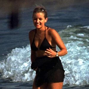 Davinia Murphy Actress on Holiday June 1997 at a resort in Spain on the Costa Del Sol in