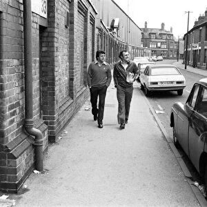 Former Derby County manager Colin Murphy accompanied by his assistant Dari O Grady