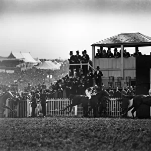 The Derby. The finish, Spion Kop 1, Archaic 2. June 1920