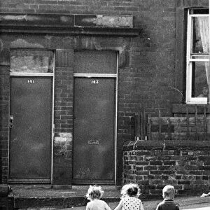 Derelict housing in an area of Newcastle - An adventure to Children finding anythig to