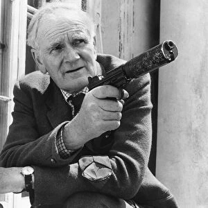 Desmond Llewelyn actor in June 1981, who appears as Q in the James Bond films
