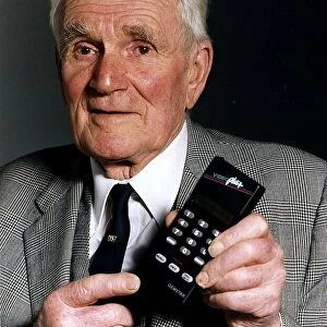 Desmond Llewelyn who plays Q in James Bond movies at launch of Video Plus unit