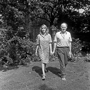 Desmond Wilcox and Esther Rantzen pictured at home. 9th August 1980