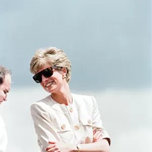 Diana Princess of Wales during her official to Brazil. April 1991
