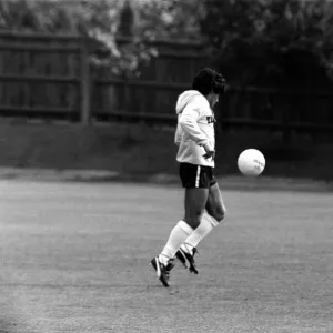 DIEGO MARADONA FOOTBALL PLAYER OF ARGENTINA, MAY 1980 ON THE TRAINING GROUND