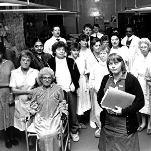 The last doctors, nurses and patients prepare for the move from Whitley Hospital